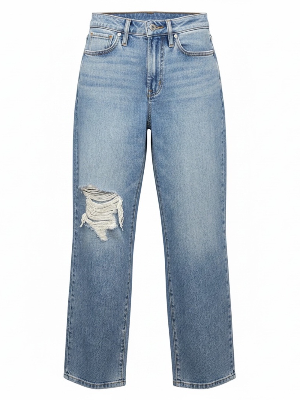 Madewell Straight-Leg Distressed Curvy Perfect Vintage  Jeans Size 28P NWT